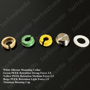 Tapa dental PEEK pilar carcasa titanio tapa retención inserto tapas tipo Novaloc - Imagen 1 de 7