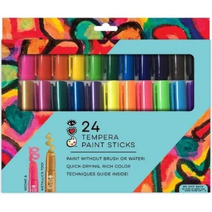 iHeartArt 24 Tempera Paint Sticks - Picture 1 of 1