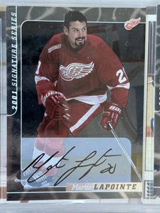 2000-01 ITG Be A Player Signature Series Auto Martin Lapointe #62 Auto - Picture 1 of 2