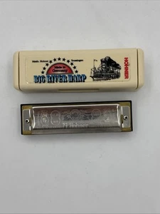 Vintage Hohner Big River Harp MS-Series Harmonica, Key of F Brass Germany W Case - Picture 1 of 7
