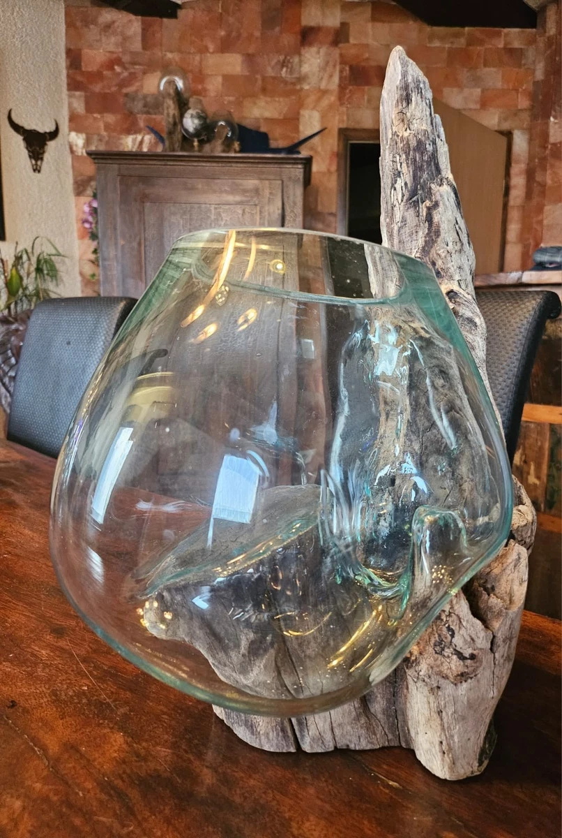 Moderne Glasvase Mit Riffelung – Elegante Deko Für Blumen, Tisch & Wohnzimmer