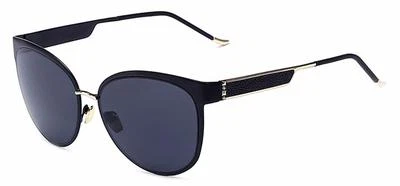 86019 C1 GAFAS DE SOL DE MODA CATEYE MARCO NEGRO DE METAL LENTES DE HUMO Foto 1 de 4