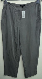 NEW Ann Taylor Pant Brown Crop Capri Sz 4 NWT $118 B1 - Picture 1 of 5