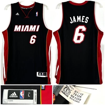 2012 Miami Heat NBA Swingman Леброн Джеймс #6 Джерси EL HEAT размер большой - Изображение 1 из 4