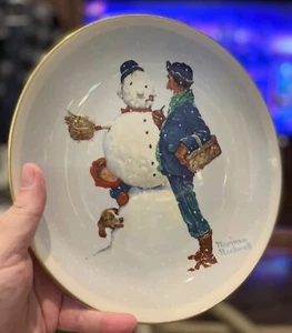 Placa Norman Rockwell. Wintet"" de la serie Four Seasons 1969 - edición 1976 - Imagen 1 de 5