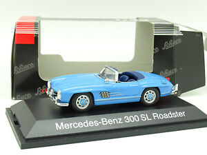 Schuco 1/43 - Mercedes 300 SL Roadster Bleue 