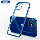 For Iphone 15 14 13 11 12 Pro Max Clear Silicone Case Plating Clear Thin Cover