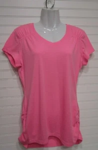 Danskin Now Dri More Semi Fitted Pink Heather Shirt Size M 8-10 - Picture 1 of 6