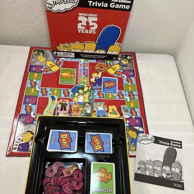 SIMPSONS Trivia Game Board Fan Edition 25 Years Cardinal Games - Image 1 of 4