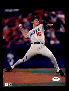 Hideo Nomo PSA DNA Signed  8x10 Photo Autograph Dodgers