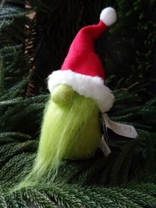 FELPA GNOME GRINCH DE NAVIDAD, ALTURA 8 PULGADAS, NUEVO CON ETIQUETAS - Imagen 1 de 1