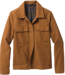 Chaqueta para mujer Prana Nikit frontal a presión con botones marrón grande - Imagen 1 de 22