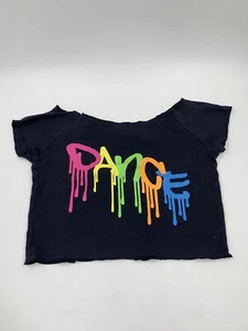 Urban Groove Dance Cut Off Shirt LC Schwarz Neon Buchstaben Kind Large - Bild 1 von 8