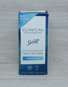 Secret Clinical 72 HR Invisible Solid Completely Clean Scent 2.6 oz Damage Box - Picture 1 of 5