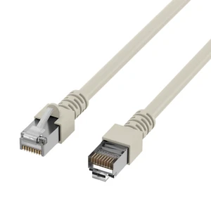 0,25m RJ45 Patchkabel CAT5e SF-UTP doppelt geschirmt grau / LAN DSL / Netzwerk - Bild 1 von 3