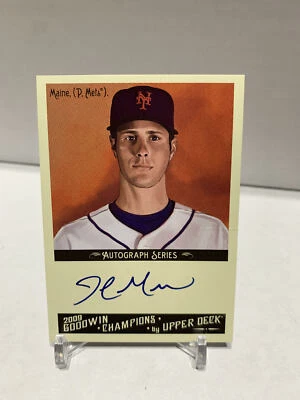 Autógrafo Goodwin Champions 2009 John Maine New York Mets Orioles Marlins automático Foto 1 de 2