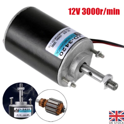 30W 3000RPM 12V Permanent Magnet Electric DC Motor High Speed Generator CW/CCW - Image 1 of 4