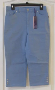 Gloria Vanderbilt GLORIA CAPRI Waterdrop (Blue) Women's Sz 4 NWT MSRP$48 - Picture 1 of 2