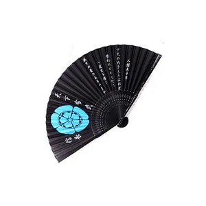 Authentic Hand Fan Samurai - Oda Nobunaga Family Crest - Picture 1 of 1