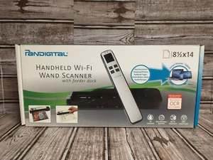 NEW Pandigital Handheld Wi-Fi Wand Scanner S8X1103 w/ Feeder Dock Black LOOK!! - Picture 1 of 7