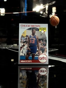 1990-91 Hoops #71 Chucky Brown RC Cleveland Cavaliers - Picture 1 of 2