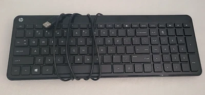 Desktop Laptop HP SK-2028 Wired USB Keyboard Slim Black - Image 1 of 4