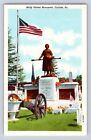 VINTAGE MOLLY PITCHER MONUMENT IN OLD GRAVE YARD CARLISE, PA POSTCARD HR
