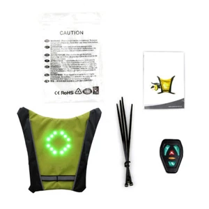 Cycling Running Walking Turn Signal Vest LED Reflective Vest w/Remote Controller - Picture 1 of 24