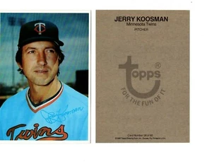 1980 JERRY KOOSMAN TOPPS BASEBALL LARGE CARD 5 x 7 MINNESOTA TWINS 38 of 60  - Picture 1 of 1