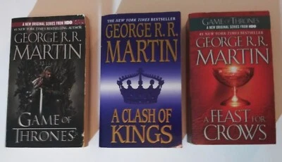 George R.R. Martin Song Of Ice And Fire Books 1, 2, and 4 Game Of Thrones PB  - Image 1 of 4