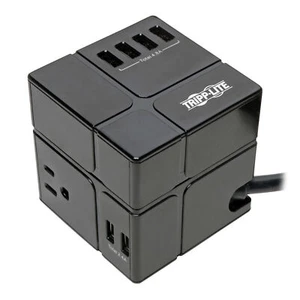 6FT Tripp Lite Protect It! 3 Outlet Power Cube With 6 USBA Ports Surge Protector - Picture 1 of 5