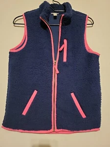 Cat And Jack Sweater Vest Dark Blue & Hot Pink Size XL 14/16 - Picture 1 of 7