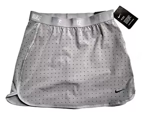 Girls Nike Flex Mini Dot Flip Gold Skort Skrit Grey Large New 894171 - Picture 1 of 2