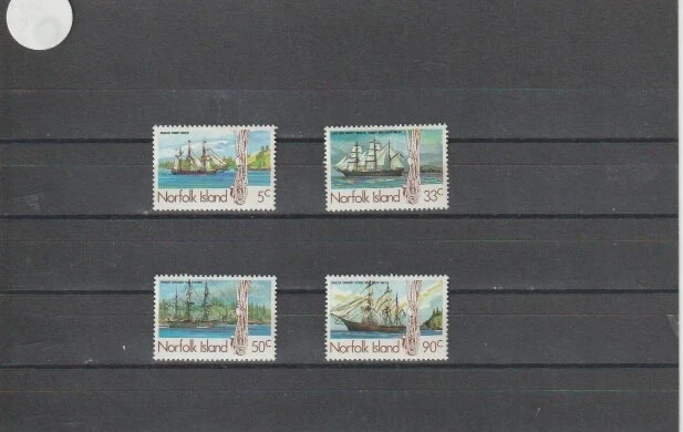 Norfolk Island 1985 SG356-9 4v NHM 19th-C.  Whaling Ships-Fanny Fisher/Costa Ric - Image 1 of 1