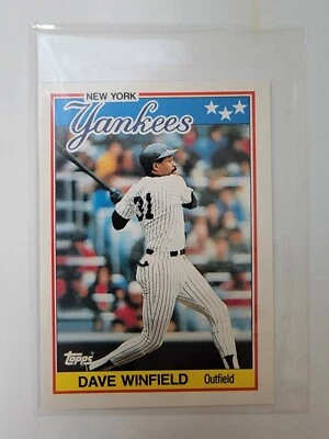 1988 Topps UK Mini Dave Winfield New York Yankees #85 - Image 1 of 2