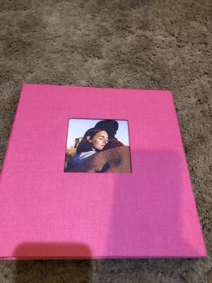 Pink Photo Album Canvas Cover 16 Double Pages - Image 1 of 4