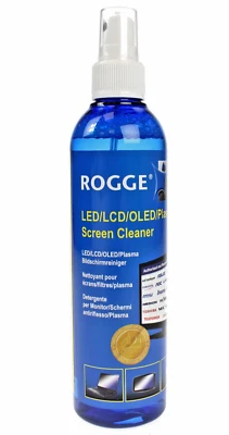 ROGGE LCD / TFT / LED / OLED + Plasma Bildschirmreiniger, 250ml Pumsprayflasche