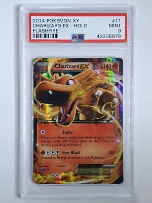 2014 Pokemon Charizard EX 11/106 Holo Flashfire XY - PSA 9 - Image 1 of 2