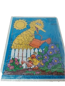 Rompecabezas de colección 1988 bandeja de madera Playskool Sesame Street Big Bird 315-20 - Imagen 1 de 5
