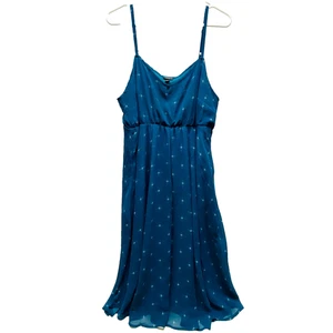 Vestido sin mangas tórrido para mujer talla 0 azul gema diseño Starburst camiseta sin mangas usado en excelente estado - Imagen 1 de 13