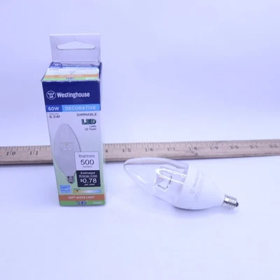 Westinghouse 60W Equivalent Soft White B13 Dimmable LED Light Bulb - Image 1 of 4