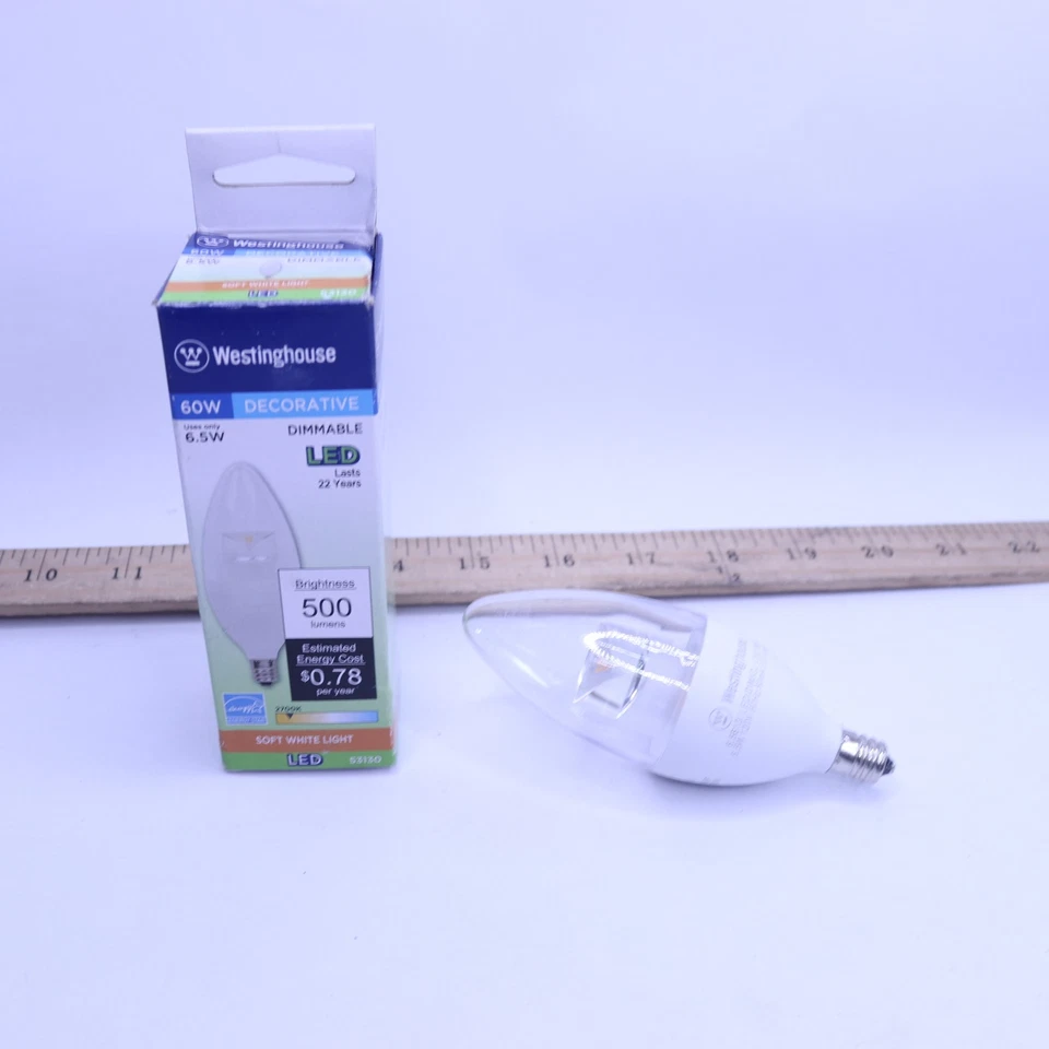 Westinghouse 60W Equivalent Soft White B13 Dimmable LED Light Bulb - Image 1 of 4