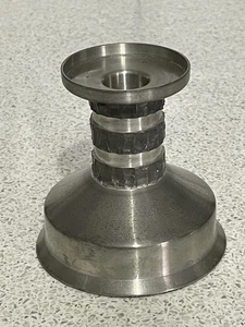 MID-CENTURY JYDE-KUNST PEWTER MODERNIST CANDLESTICK MADE IN DENMARK - Picture 1 of 7