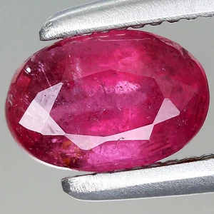 0.53ct 5.9x4mm Oval Natural Pinkish Red Rubellite Tourmaline Mozambique, Africa - Picture 1 of 4
