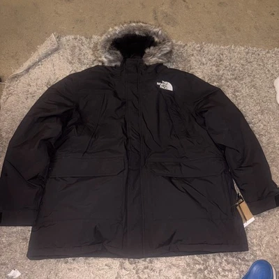 Chaqueta de invierno aislante parka Mcmurdo 600-abajo The North Face para hombre nueva con etiquetas - negra Foto 1 de 4