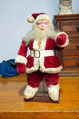 Vintage Harold Gale Christmas Santa Claus 1950s Store Display Doll antique 15" - Image 1 of 4