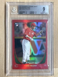 Todd Frazier #’d /5 RC - 2011 Bowman Chrome True Red Refractor Rookie SP BGS 9 - Picture 1 of 2