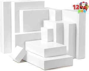 Joyin 12 Stück Weihnachtsshirt Geschenkboxen mit 1 Stück (12er Pack), weiß  - Bild 1 von 8