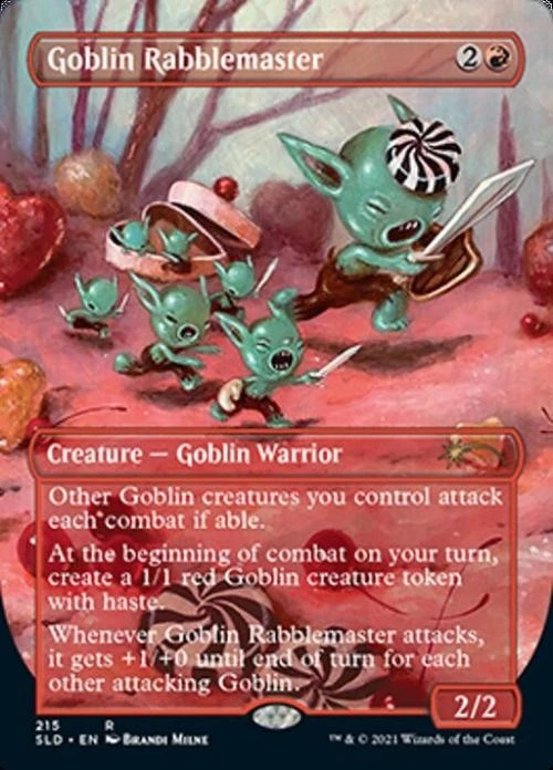 Goblin Rabblemaster -Foil Light Play MTG Secret Lair - Image 1 of 1