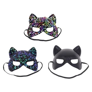 Masquerade Mask Novelty Cosplay Half Face Mask for Club Halloween Carnival - Picture 1 of 22